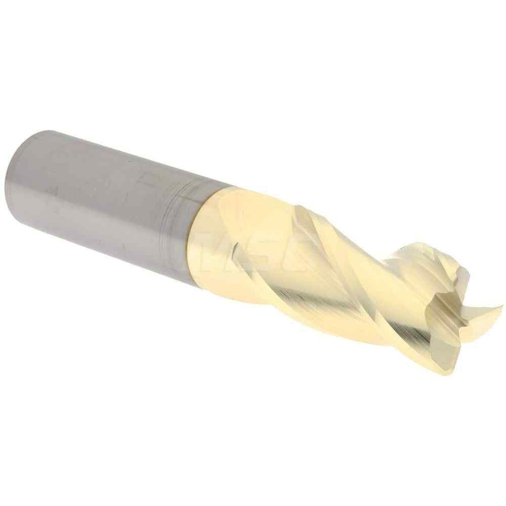 Accupro 3/4" Diam 3 Flute Single End Solid Carbide 0.06" Corner Radius End Mi...