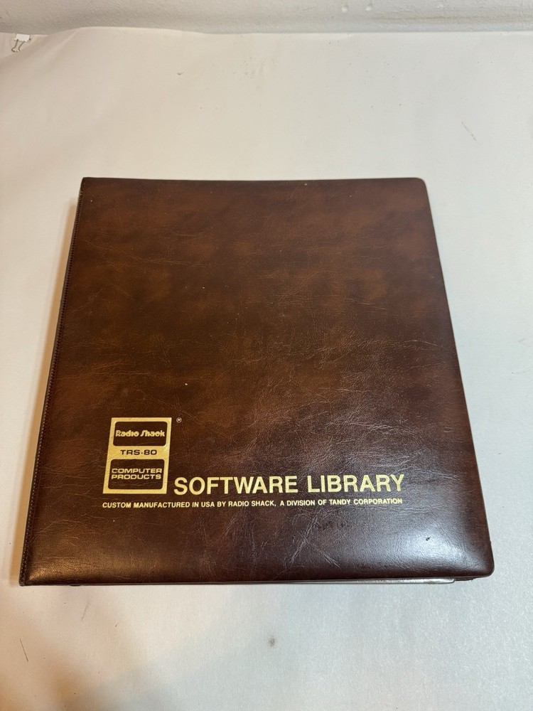 tandy formation floppy disk and binder