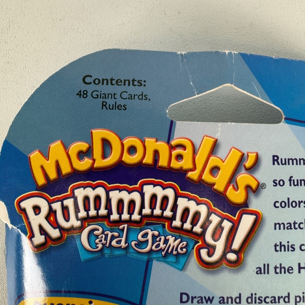 McDonald’s Rummmmy Card Game 2001