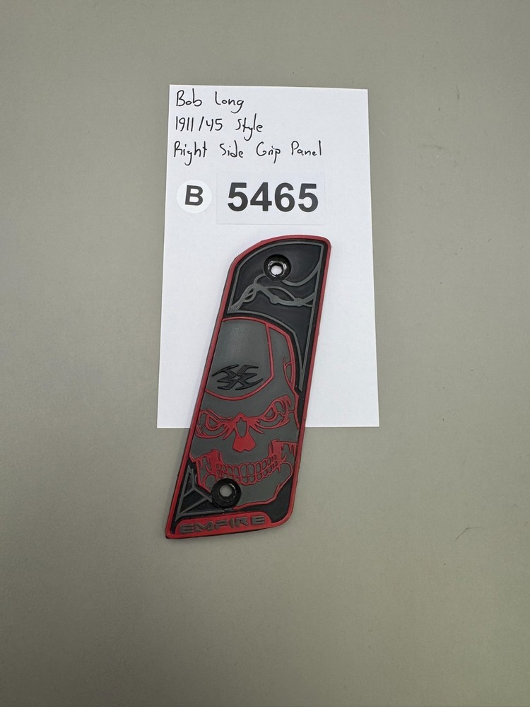 Bob Long 1911/45 Style Right Side Grip Panel-Grey