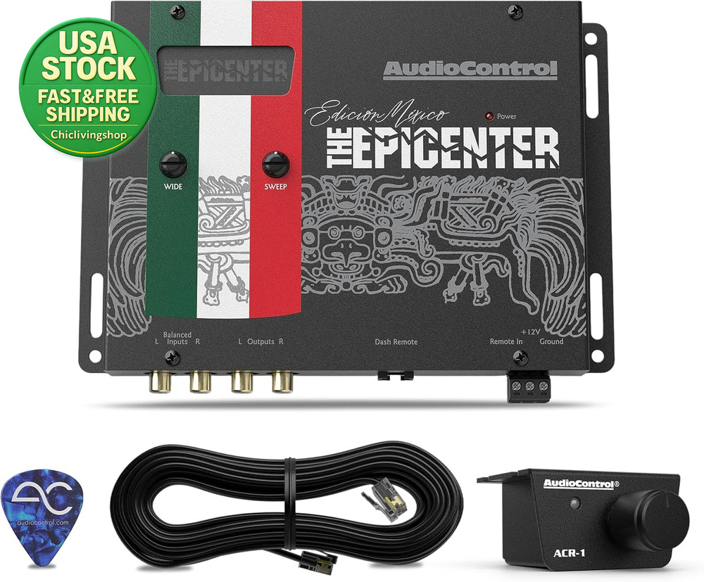 EPICENTER Bass Restoration Processor with Dash Remote Knob Black