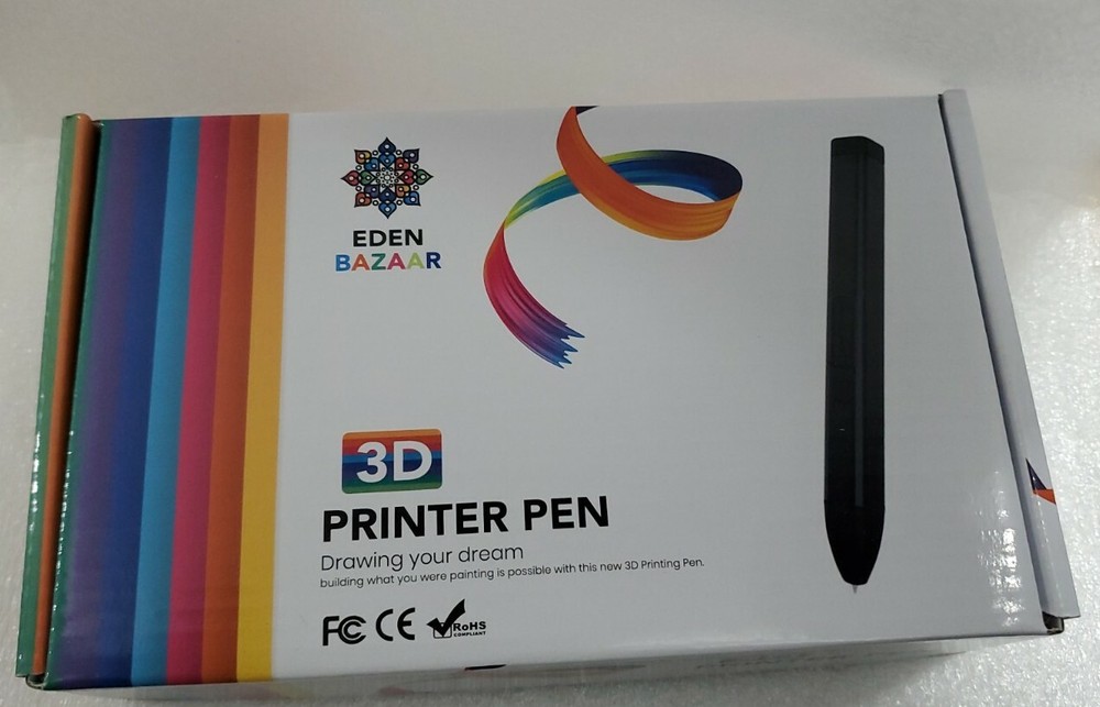 Eden Bazaar 3D Printer Pen OLED display. 0.7mm Nozzle diameter includes Filament