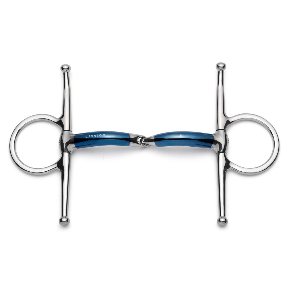Cavalon Full Cheek Locking Single Joint Sweet Iron Snaffle Bit