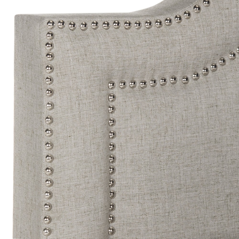 SAFAVIEH Theron Bed | Light Grey | Full |