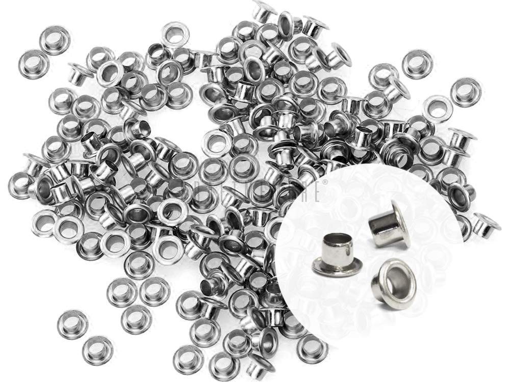 200PCS 2MM Tiny Grommets Eyelets - Self-Backing for Beads, Leather, Canvas, Silv