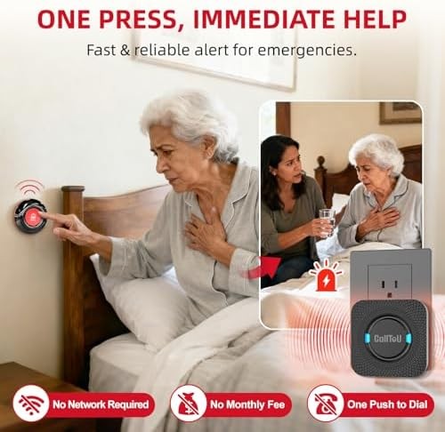 Wireless Caregiver Call Button Alert System for Elderly