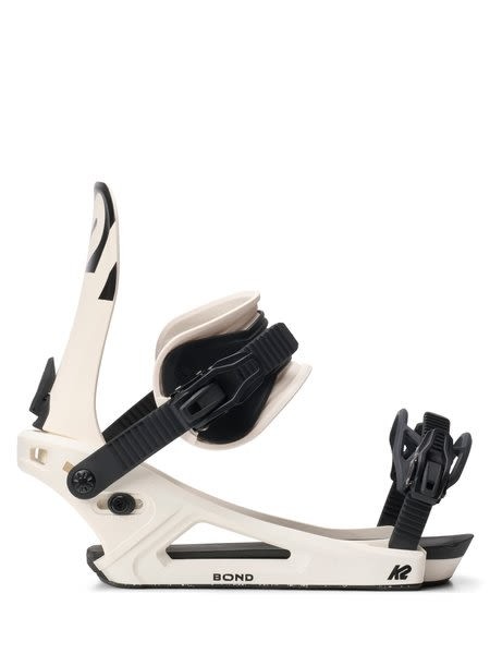 K2 Bond Men's Snowboard Bindings, White, Medium MY26