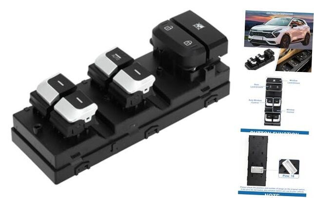 Power Window Switch No.93571D9000 Front Left Driver Side Window Control Switch