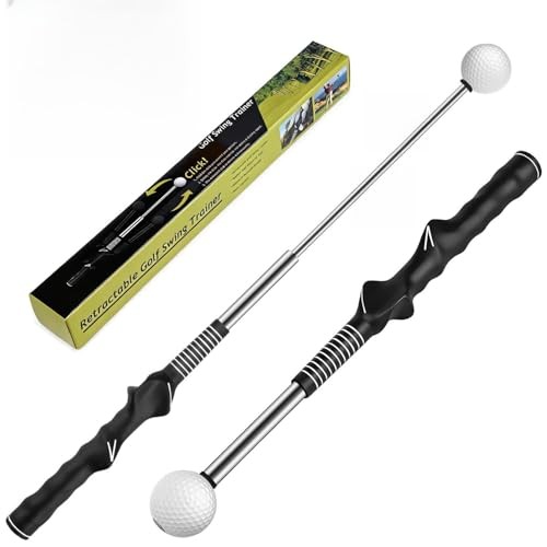 Retractable Golf Swing Aid for Golf Speed Training, Rhythm Click Golf Swing