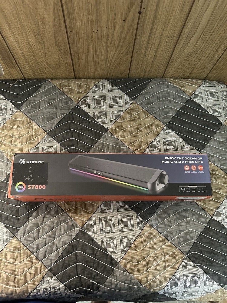 Computer Speakers for PC Desktop, 5 Dynamic RGB LED Light Modes, USB Wired Input