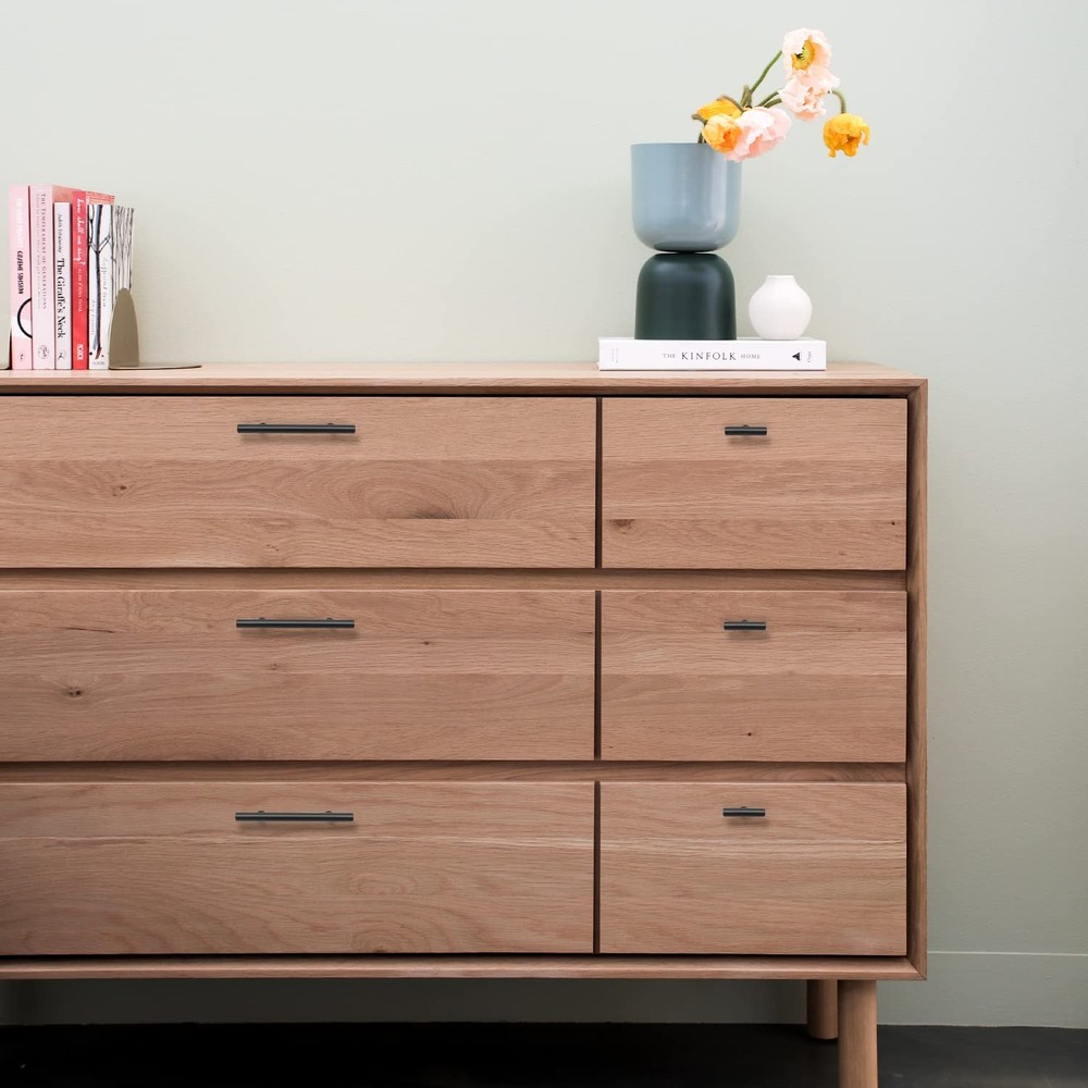 10 Pack Matte Black 2 Inch Cabinet Knobs Stainless Steel Pulls Hardware