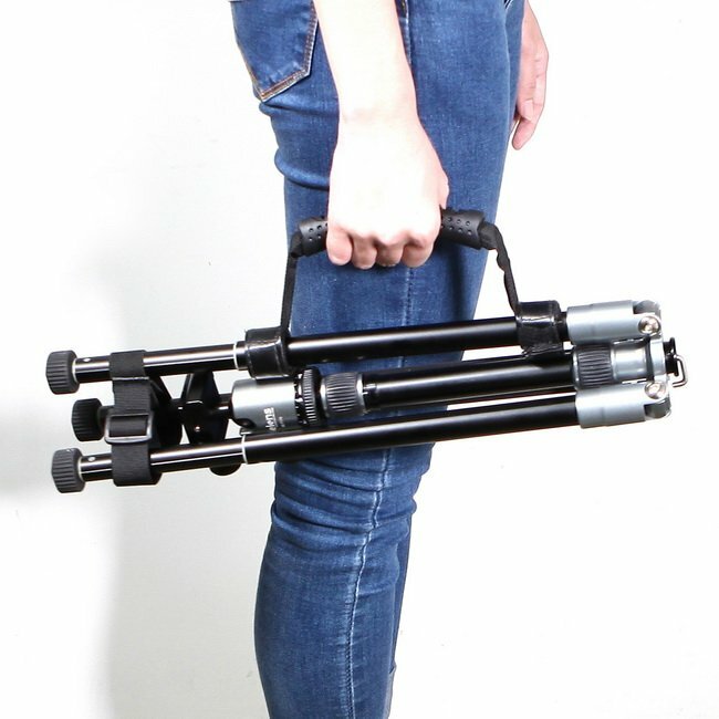 Universal Strap Buckle Rubber Handle Hand Grip Adjustable Carrying For Tripod