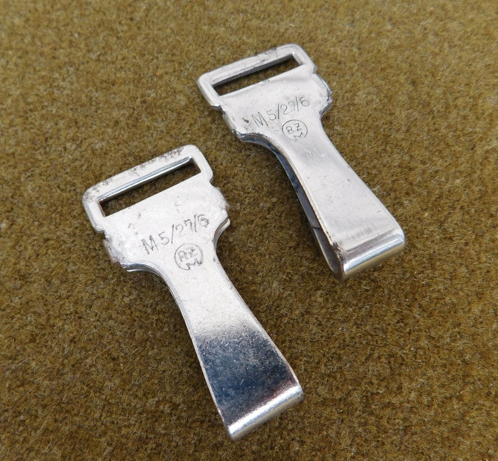 ORIGINAL WWII GERMAN SNAP HOOKS FOR LEATHER CROSS STRAP