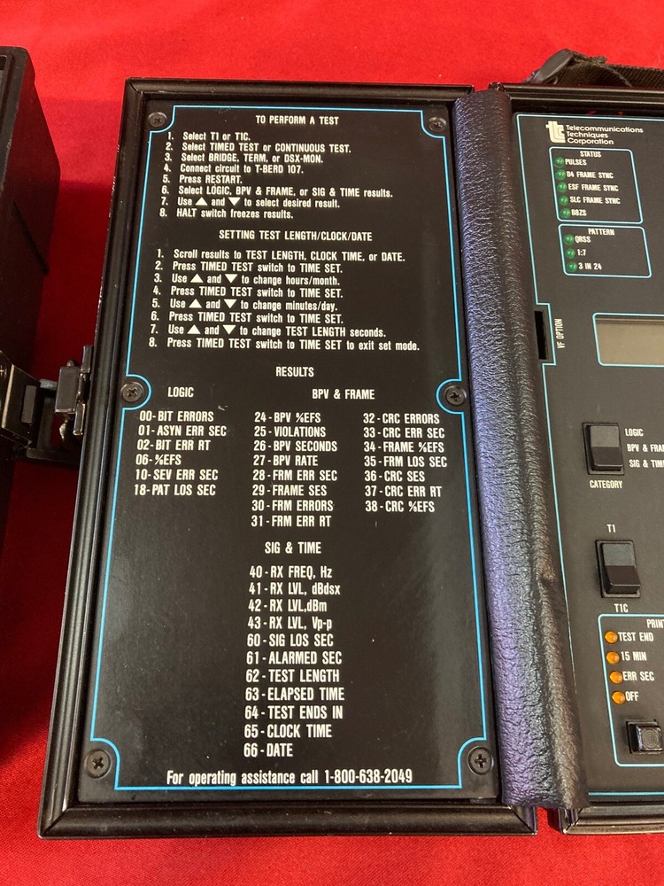 TTC Acterna T-Berd 107A/107 T Carrier Analyzer Bundle(Untested)