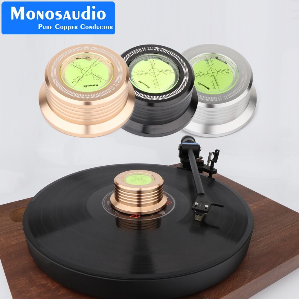60Hz Record Weight Turntable Vinyl LP DISC STABILIZER STROBOSCOPE GRADIENTER