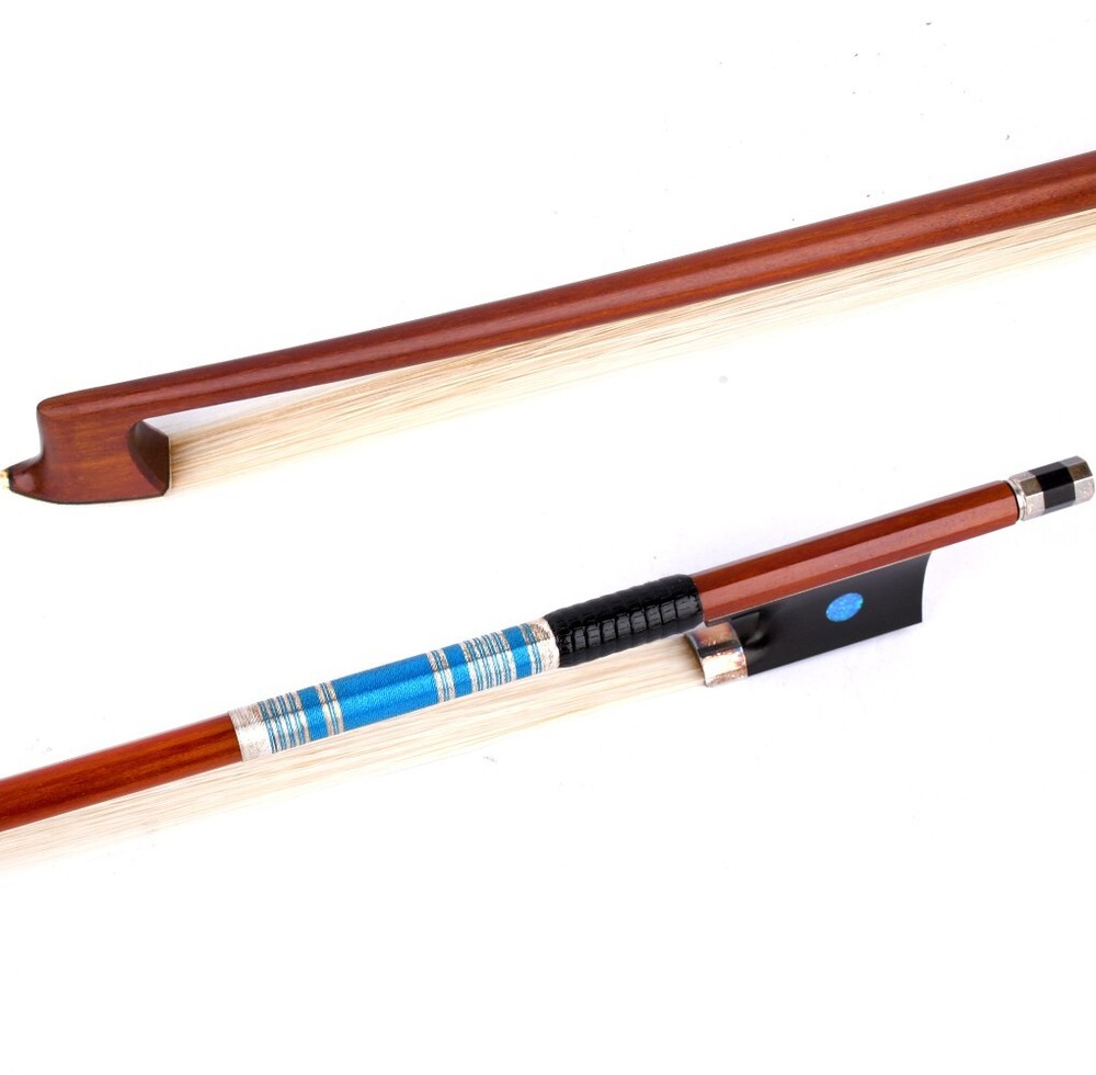 D.Peccatte Copy Master Pernambuco Violin Bow 4/4 Ebony Blue Eye Frog Silver Part