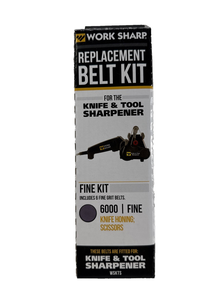 NEW VINTAGE Work Sharp Sharpeners 6000 FINE Replacement 6Pc Belt Set