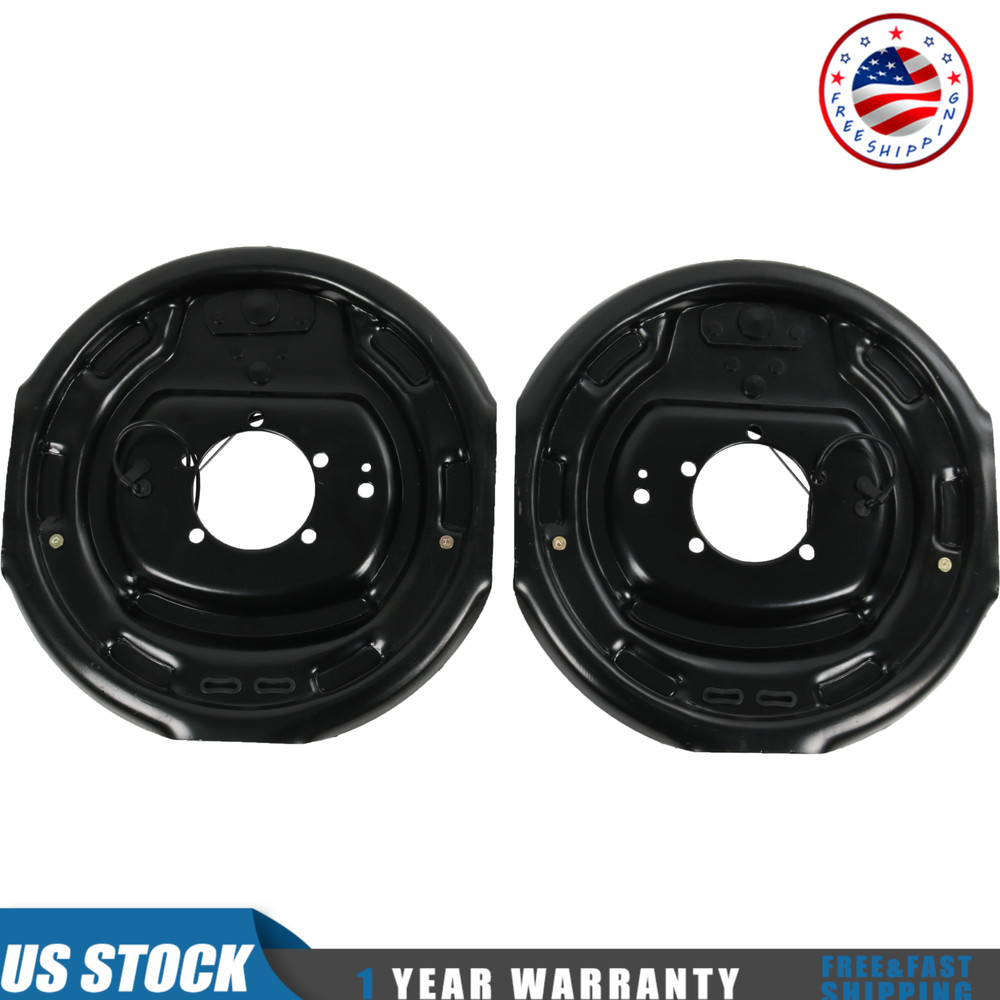 For Dexter Nev-R-Adjust 7000 Self 12" 2 Set Trailer Backing Plate Brake Electric