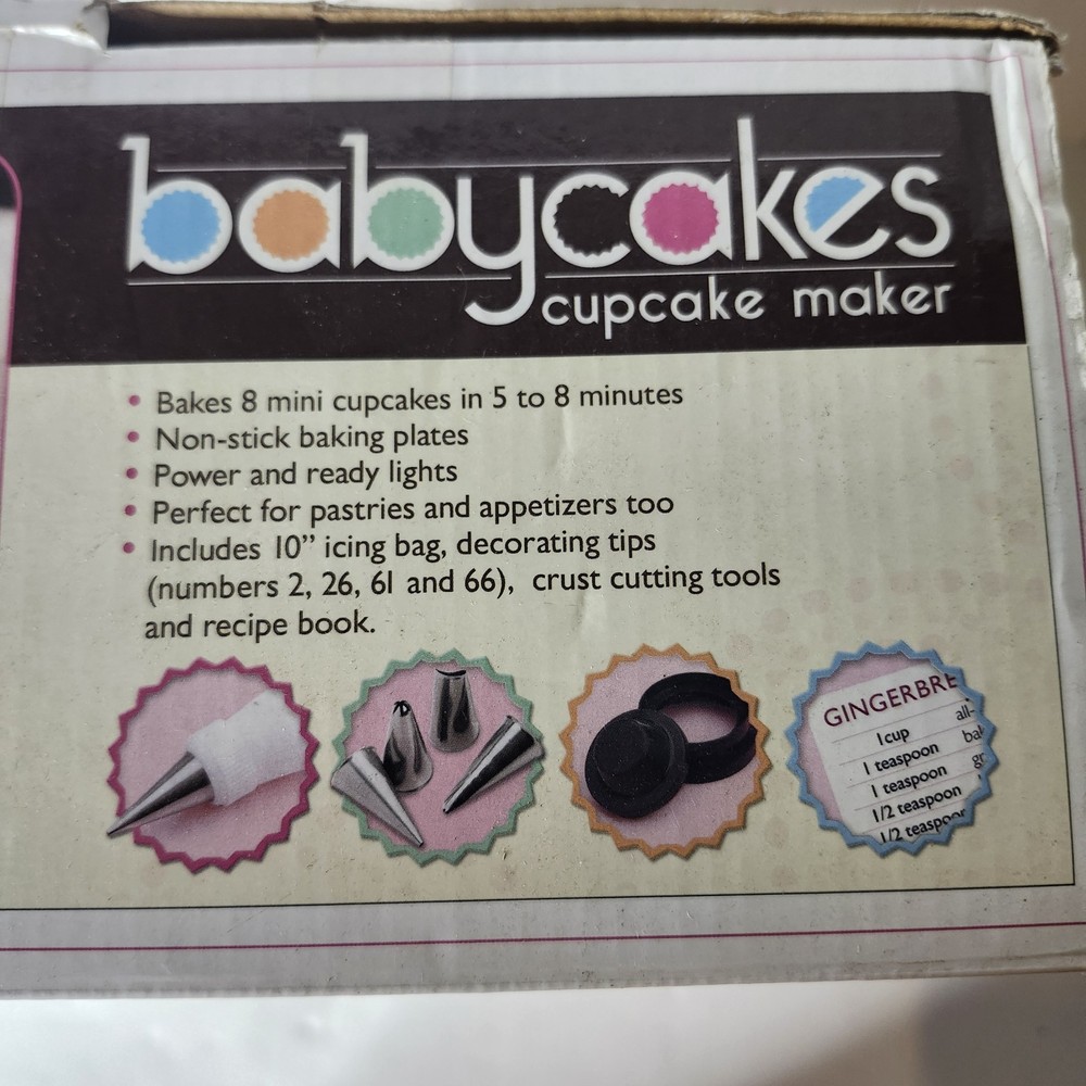 Babycakes Mini Cupcake Maker, Pink Makes 8 Mini Cupcakes