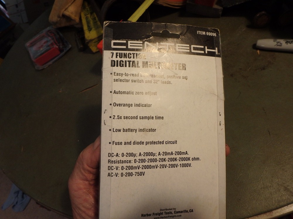 2X- NOS sealed CEN-TECHmult meter 7 function # 69096