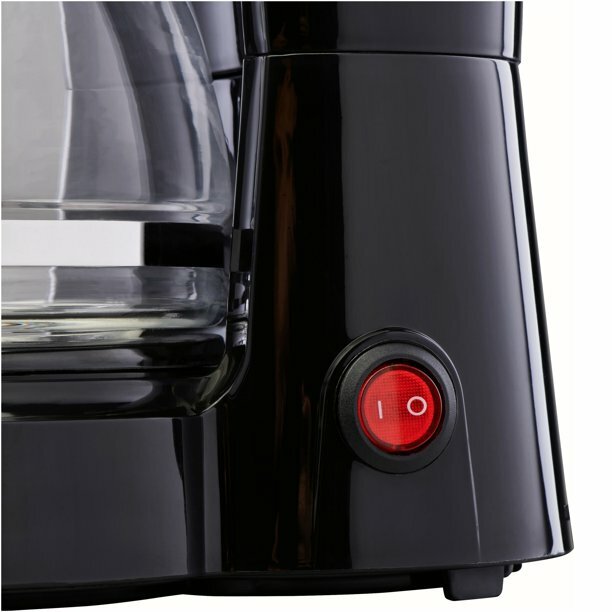 5 Cup Auto keep Warm Function Coffee Maker With Removable Filter Basket, Black