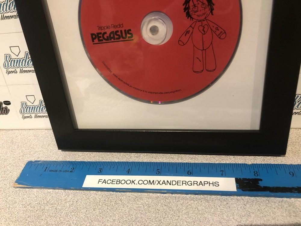TRIPPIE REDD PEGASUS SIGNED AUTOGRAPHED FRAMED MATTED CD INSERT