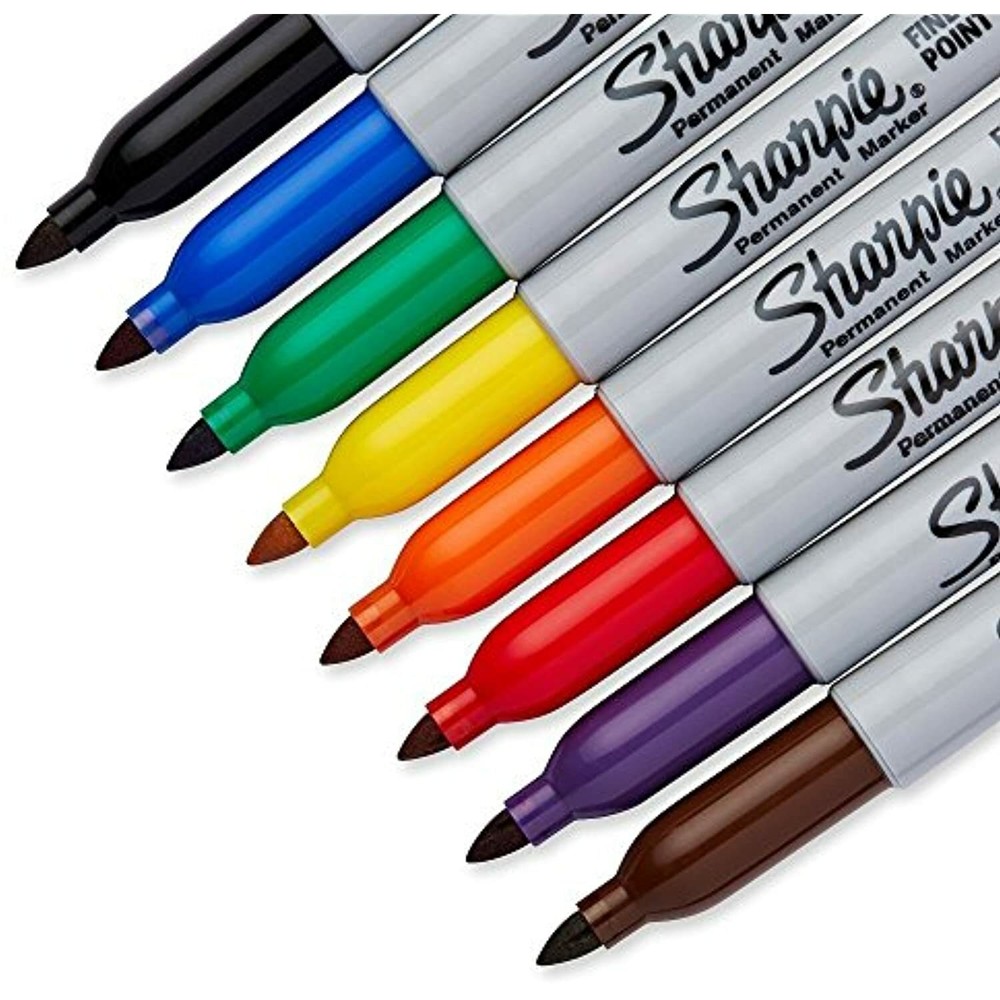 The Original Sharpie Fine Point Tip Permanent Marker 8 Count Pack Assorted Color
