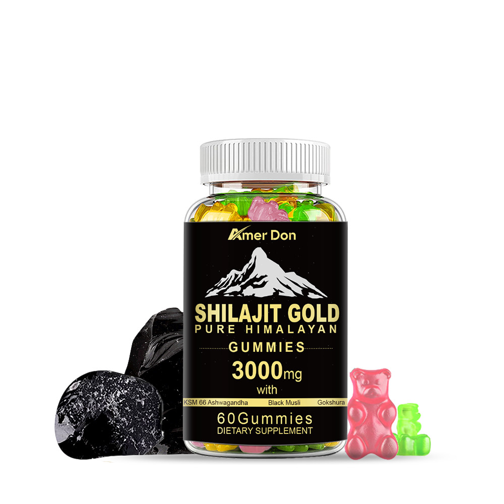 Shilajit Gummies Max Strength | Pure 100% Authentic Himalayan Origin 2 Bottles