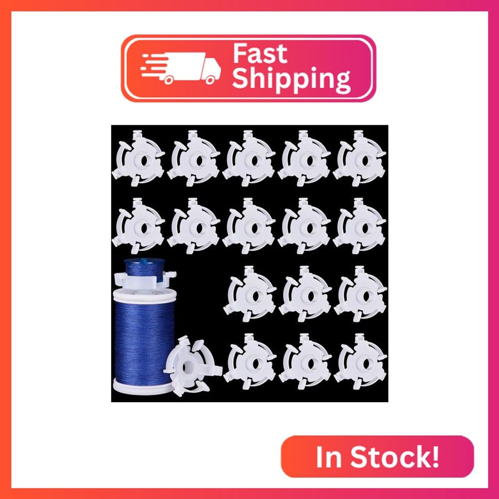 WILLBOND 25 Pieces Bobbin Holders Sewing Bobbin Small Clips Sewing Tool Accessor