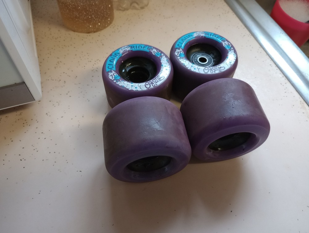 Cloud Ride Ozone 70mm 86a 4-Pack Longboard Wheels Purple