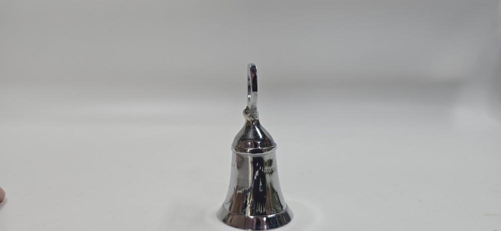 Silver Tone Etched Bell 2.75"