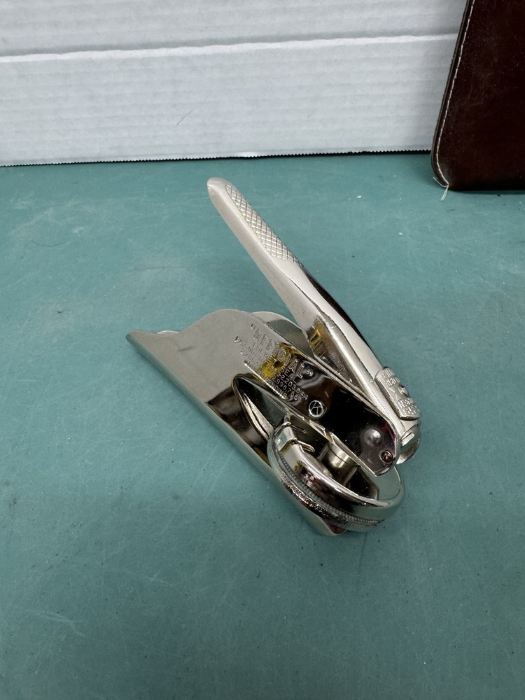 Stamp Embosser Official Pocket Seal W. Case