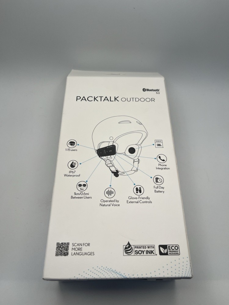 CARDO Packtalk Outdoor Helmet Communication System White *