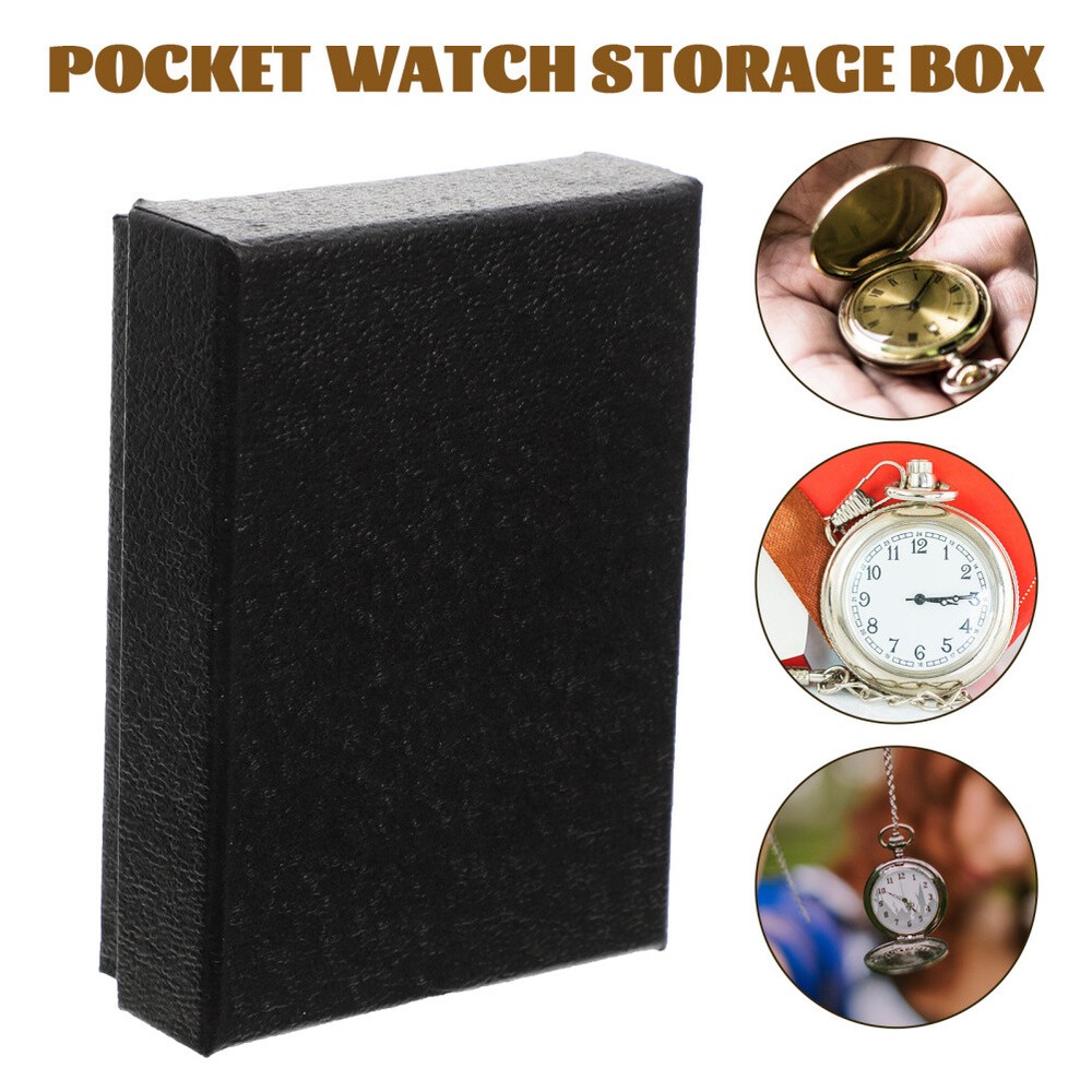 Pocket Watch Organizer Case 4-Piece Storage Box Set
