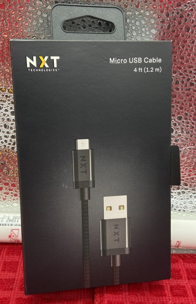 NXT Tech 4 Ft. USB-A to Micro-USB Charging Cable for Samsung/Android, Black54334