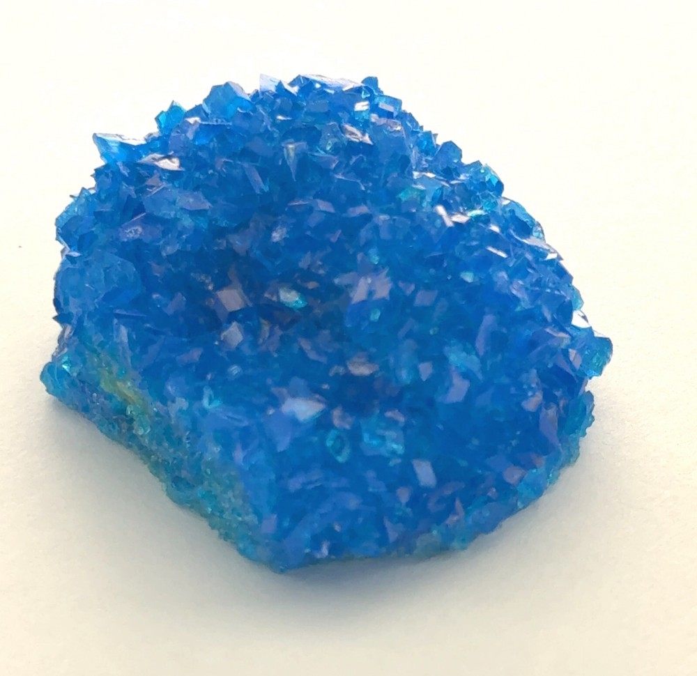 Blue CHALCANTHITE Lab created Display MINERAL from POLAND