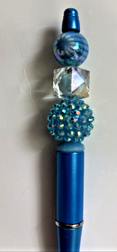 6 Handcrafted FANCY Beaded Pens
