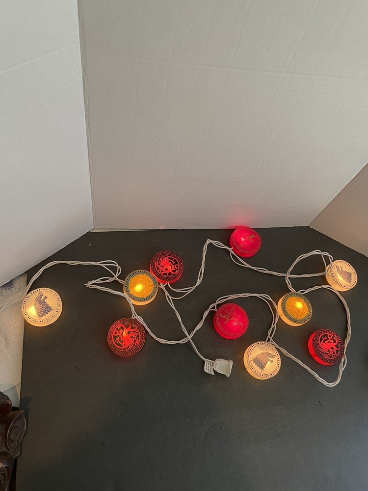 10' String Lights GOT Dragons INDOOR OUTDOOR Good Working Condition Preowned