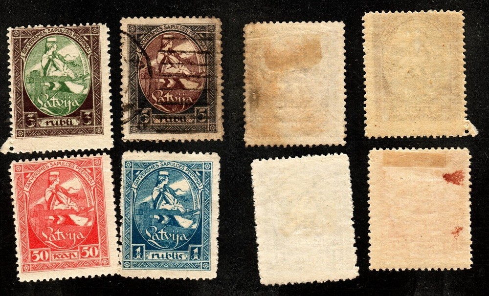 Latvia 🇱🇻 1920 SC 70-73 mint or used. rtb5678