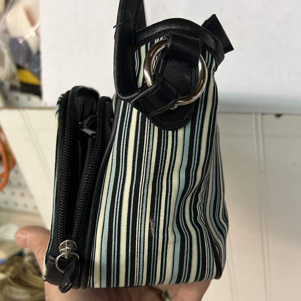 Longaberger Striped Purse 11” x 5 ½”