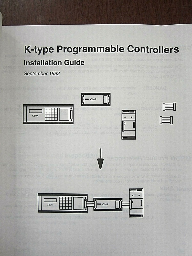 Omron SYSMAC Programmable Controllers C20K, C28K, C40K, C60K Installation Guide