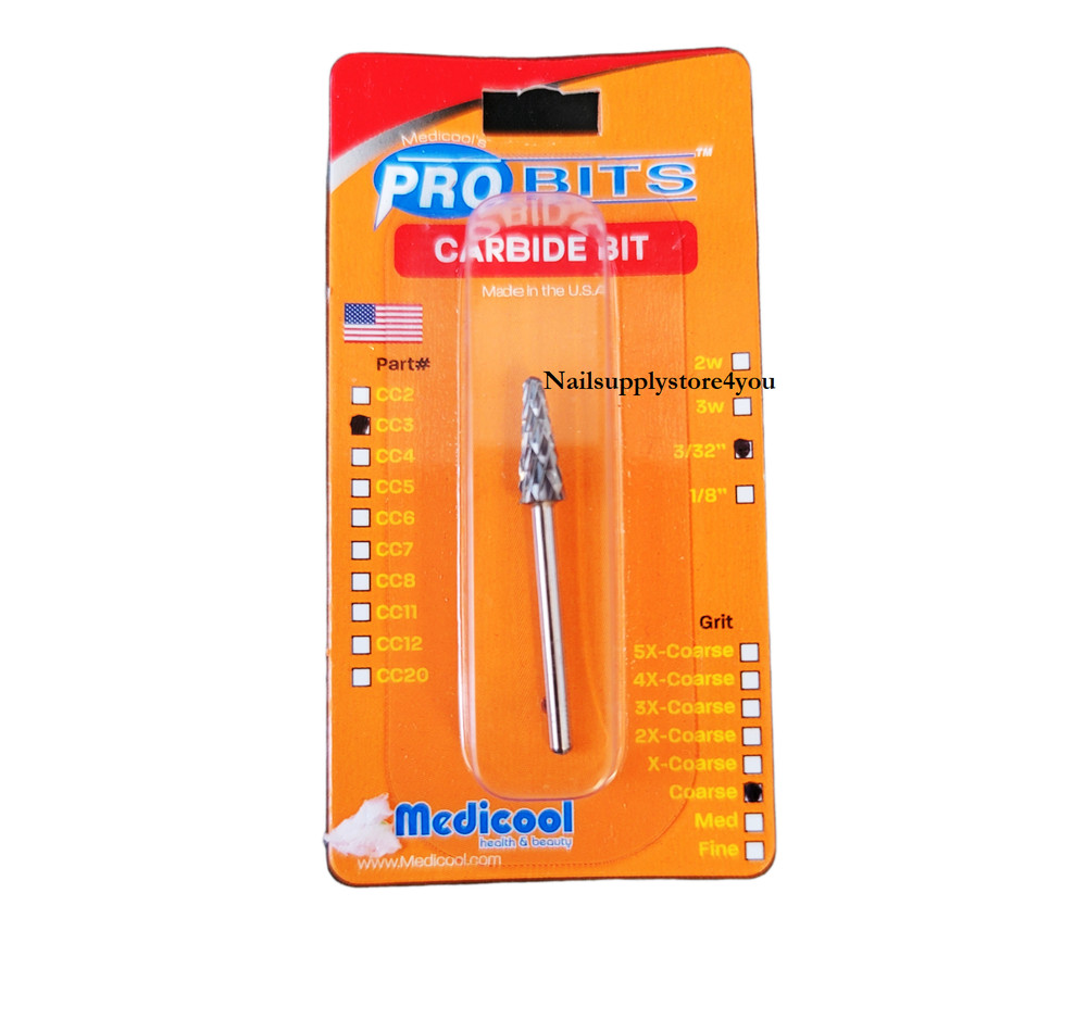 Medicool Professional Carbide Bits 3/32  COARSE Grit  - (CC3)