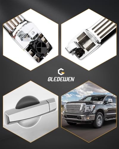 Passenger Door Handle, Compatible with 2004 Front Right Passenger Side Chrome