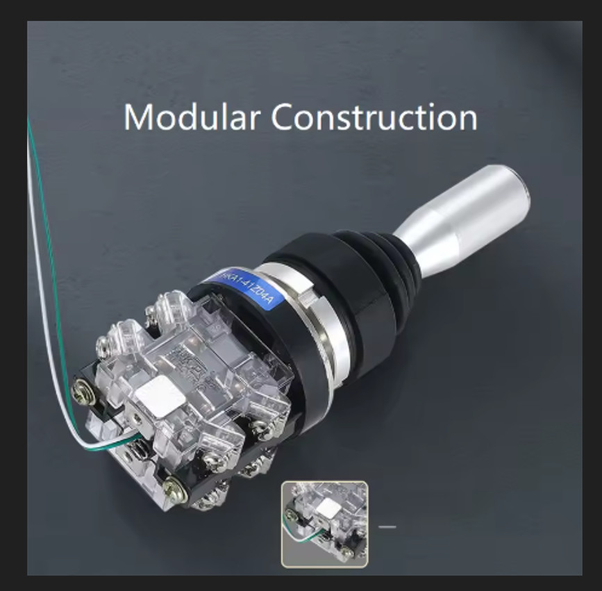 2 - 30mm Industrial Master Monolever Joystick Switch 4Way Momentary with Button