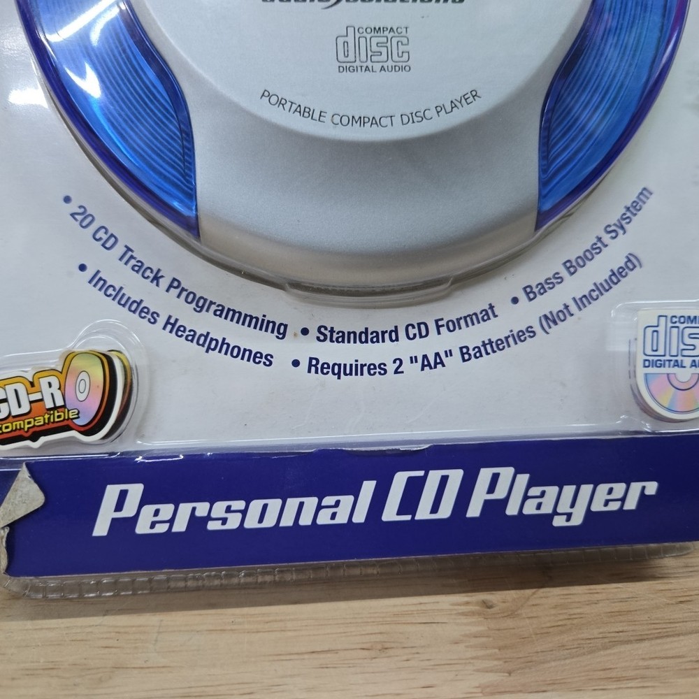 Audio Solutions Personal CD Player Model ATC-549 Blue NIP