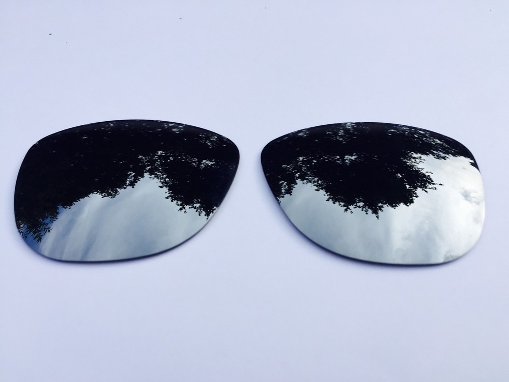 POLARIZED CHROME SILVER MIRRORED REPLACEMENT LENSES FOR OAKLEY FROGSKINS
