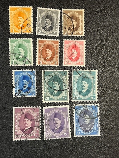 Egypt stamp 92-103 used