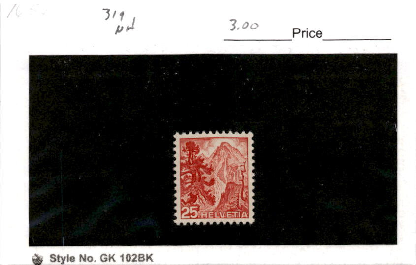 Switzerland, Postage Stamp, #319 Mint NH, 1948 (AC)
