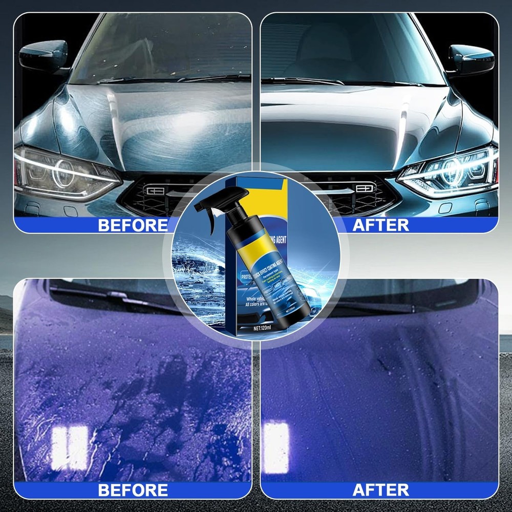 2PCS Car Coating Spray, Quick Effect Agent, Quick-Advanced Car...