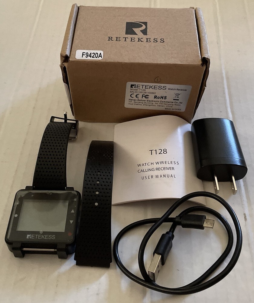 Wrist Watch Receiver for Wireless Calling System